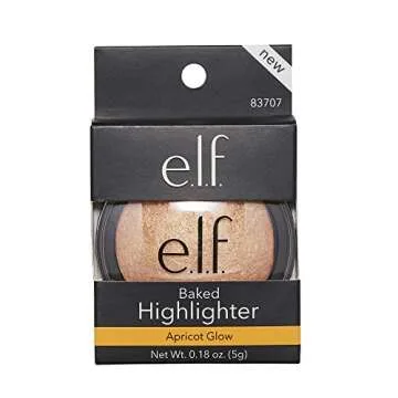 e.l.f. Baked Highlighter - Sheer, Shimmering & Nourishing Glow, 0.16 Oz