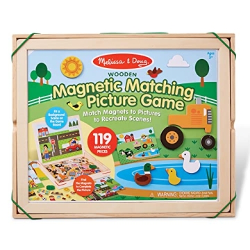 Magnetic Matching Picture Game for Creative Kids