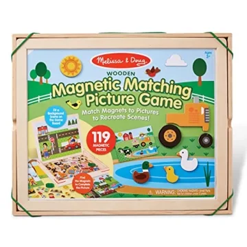 Magnetic Matching Picture Game for Creative Kids