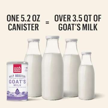 The Honest Kitchen Human Grade Instant Goat's Milk with Probiotics for Dogs and Cats, 5.2 Ounces