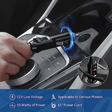 Sealy 12-Volt Heated Car Blanket, Portable Heated Blanket with 3 Heating Levels & 4 Hours Auto Off, ...