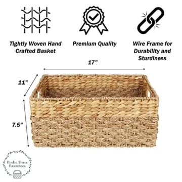Stylish Large Handwoven Wicker Basket for All Storage Needs
