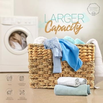 Stylish Large Handwoven Wicker Basket for All Storage Needs