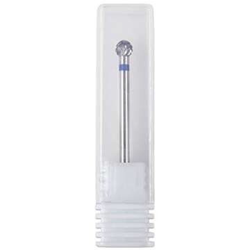 Premium PANA 3/32" Cuticle Clean Nail Carbide Bit for Professional, Nail Salon, Nail Trimmer, Under Nail Cleaner, Electric Drill Machine, Manicure Tools (Silver-Small Ball Head, Medium)