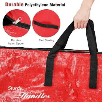 Large Waterproof Christmas Tree Storage Bag for 9ft Trees