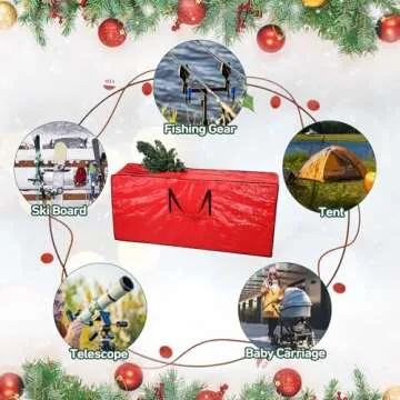 Large Waterproof Christmas Tree Storage Bag for 9ft Trees