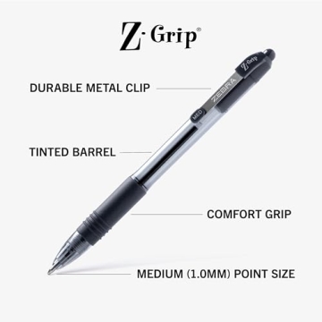 Zebra Z-Grip Retractable Ballpoint Pens 18-Pack