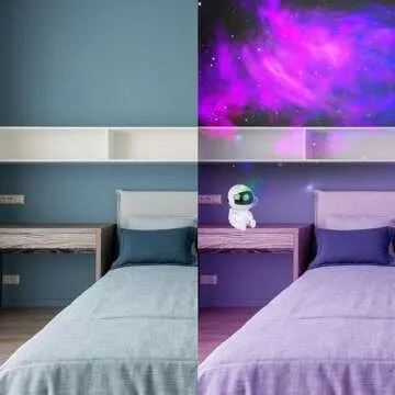 Astronaut Star Projector, Star Projector Galaxy Light for Kids，8 Modes Remote and 270° Adjustable Led Lights for Bedroom, Girls Room Decoration, Home Theater, Ceiling, Timer(Original White)