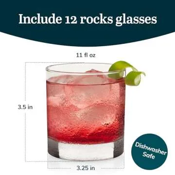 Libbey Heavy Base Rocks Glasses Set of 12 - Perfect for Cocktails