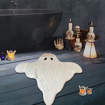 Soft Ghost Bathroom Rug, Machine Washable Bath Mat 2023