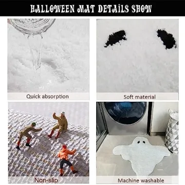 Soft Ghost Bathroom Rug, Machine Washable Bath Mat 2023