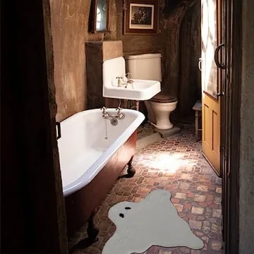 Soft Ghost Bathroom Rug, Machine Washable Bath Mat 2023