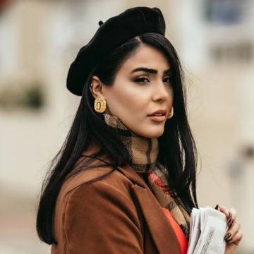 YUJIE Gold Chunky Earrings Vintage Statement Jewelry