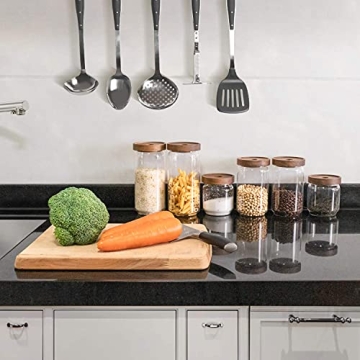 L'Bourne & Co. Glass Kitchen Canister Set - Durable Storage Jars