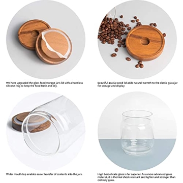 L'Bourne & Co. Glass Kitchen Canister Set - Durable Storage Jars