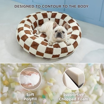 Calming Donut Bed for Dogs & Cats - Washable & Stylish