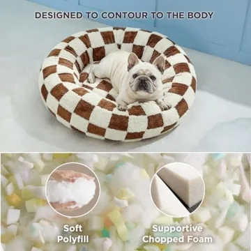 Calming Donut Bed for Dogs & Cats - Washable & Stylish