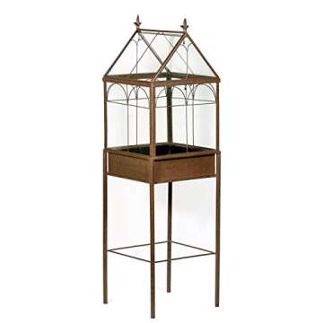 H Potter Large Glass Terrarium Succulent Planter Wardian Case for Plants