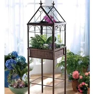 H Potter Large Glass Terrarium Succulent Planter Wardian Case for Plants