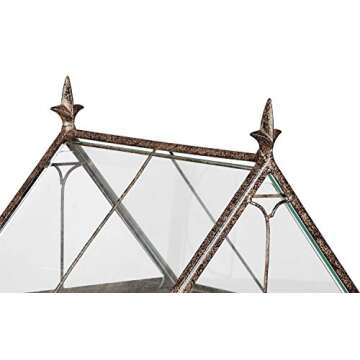 H Potter Large Glass Terrarium Succulent Planter Wardian Case for Plants