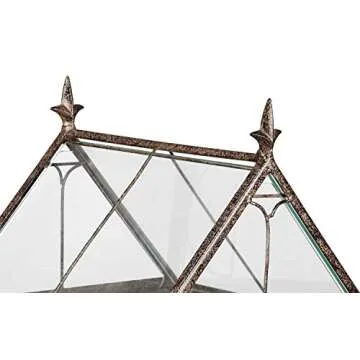 H Potter Large Glass Terrarium Succulent Planter Wardian Case for Plants