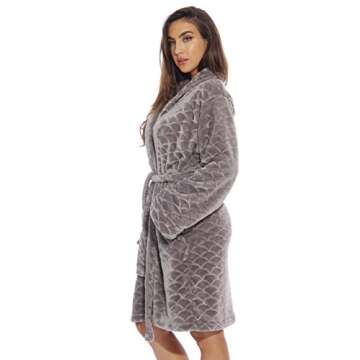 Just Love Kimono Robe / Bath Robes for Women, SizeMedium, Light Grey