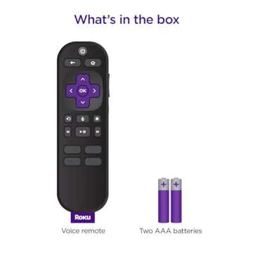 Roku Voice Remote (Official) for Roku Players, Roku TVs and Roku Audio, black