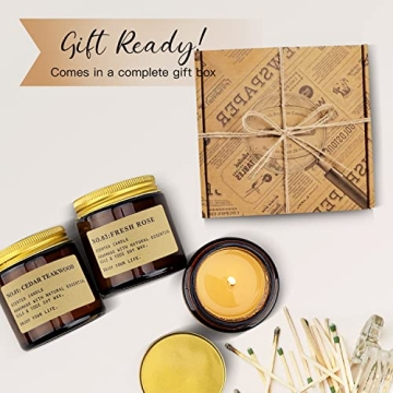 Relaxing Soy Candle Set with Three Unique Scents