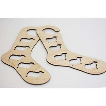 Sock Blockers with Hanger and Sheep Cutouts, One Pair, Made in the USA