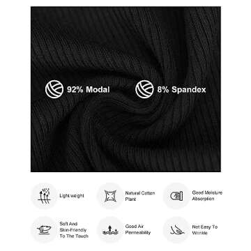 Popilush Shapewear Dress Mini Slit Built in Shapewear Bra 8 in 1 Square Neck Bodycon Summer Dress for Women 2024 Black