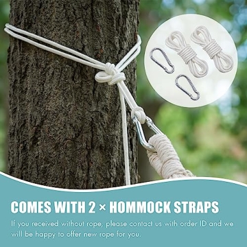 Comfortable Portable Brazilian Hammock with Tree Straps