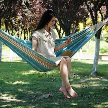 Comfortable Portable Brazilian Hammock with Tree Straps
