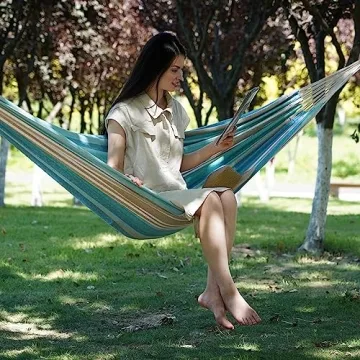 Comfortable Portable Brazilian Hammock with Tree Straps