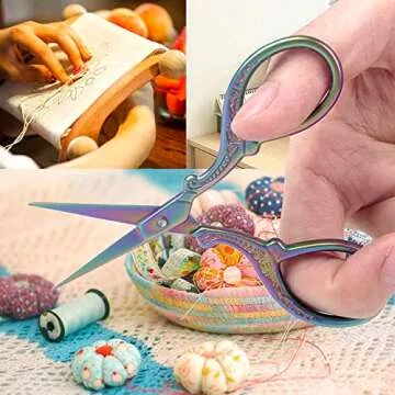 BIHRTC Mini Crafting Scissors - Sharp Stainless Steel Design