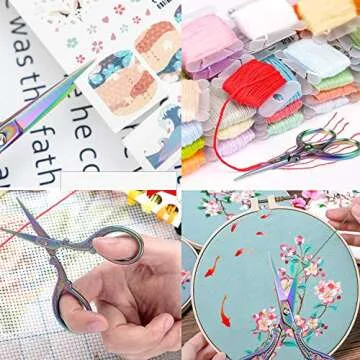 BIHRTC Mini Crafting Scissors - Sharp Stainless Steel Design