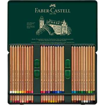 Faber-Castell Pitt Pastell Colouring Pencils Set of 60
