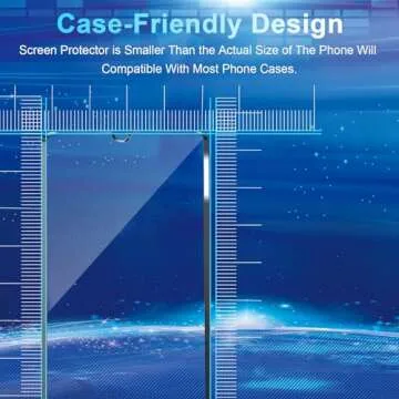 4+3 Pack Screen Protector Compatible with Galaxy A16, 4 Pack Tempered Glass with 3 Pack Camera Lens Protector, High Clarity, Anti-Shatter, Bubble Free