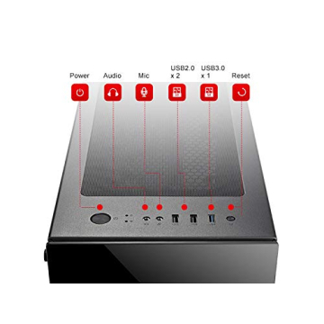 Bgears b-Voguish Gaming PC Case with Tempered Glass