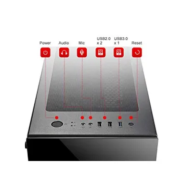 Bgears b-Voguish Gaming PC Case with Tempered Glass