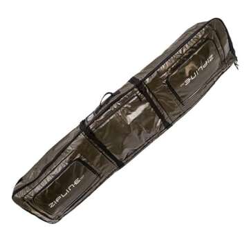 Zipline Ski Double Ski Bag with Wheels - Gear & Apparel Storage for Skiers - 180/200 cm Capacity - D...