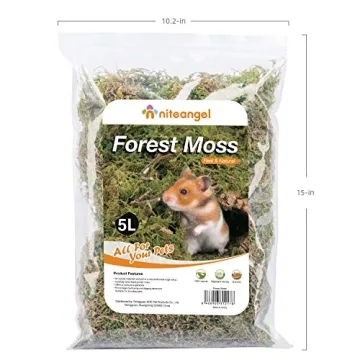 Premium Niteangel Natural Moss Bedding for Small Pets