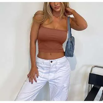 Stylish Meyeeka Women’s Sleeveless Cropped Tank Tops