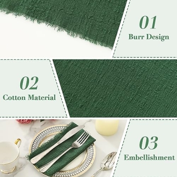 Kukinta Handmade Cotton Napkins Set of 12 for Events