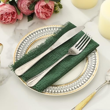 Kukinta Handmade Cotton Napkins Set of 12 for Events