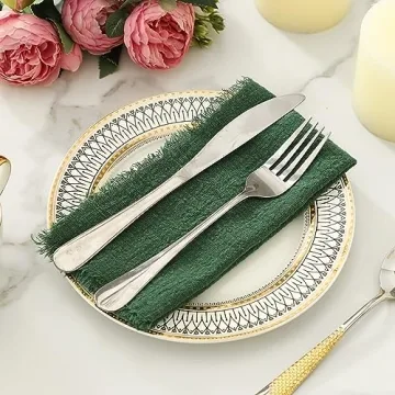 Kukinta Handmade Cotton Napkins Set of 12 for Events