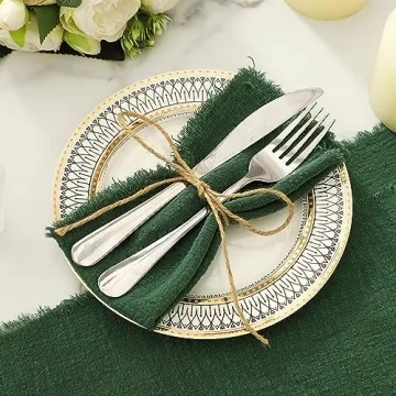 Kukinta Handmade Cotton Napkins Set of 12 for Events