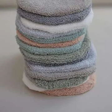 mushie Baby Bath Mitt | Organic Cotton | Pack of 2 (Moss)