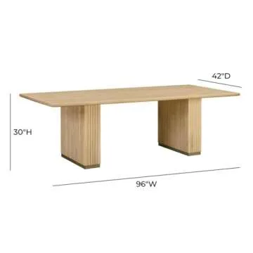 Chelsea Oak Wood Dining Table - Handmade Furniture