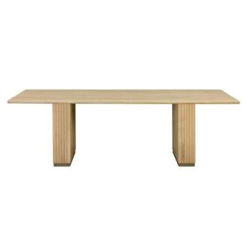 Chelsea Oak Wood Dining Table - Handmade Furniture