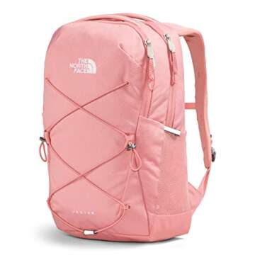 THE NORTH FACE Women's Jester Everyday Laptop Backpack, Shady Rose Dark Heather/Gardenia White, One Size